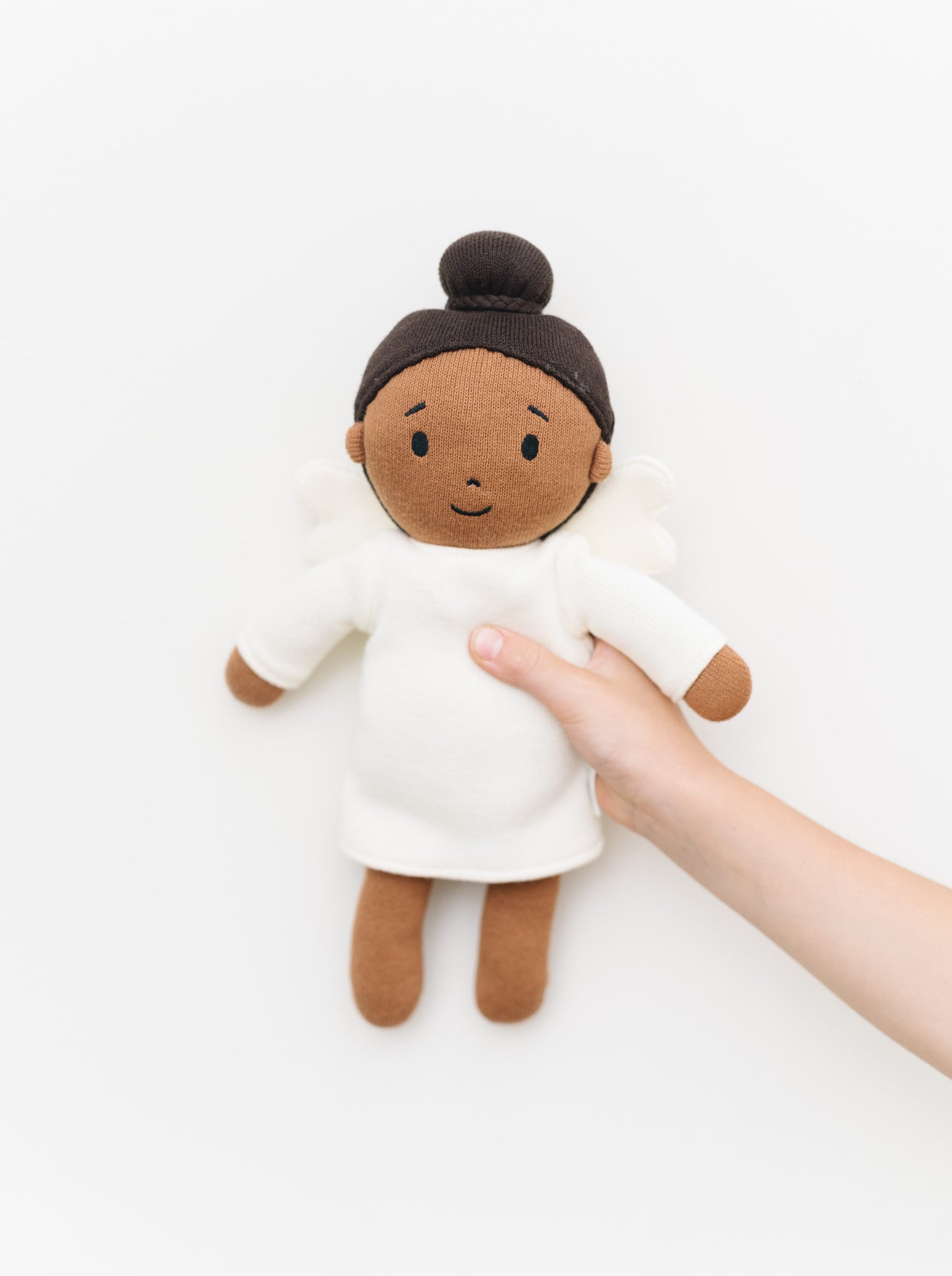 Brunette Angel - Heirloom Knitted Doll