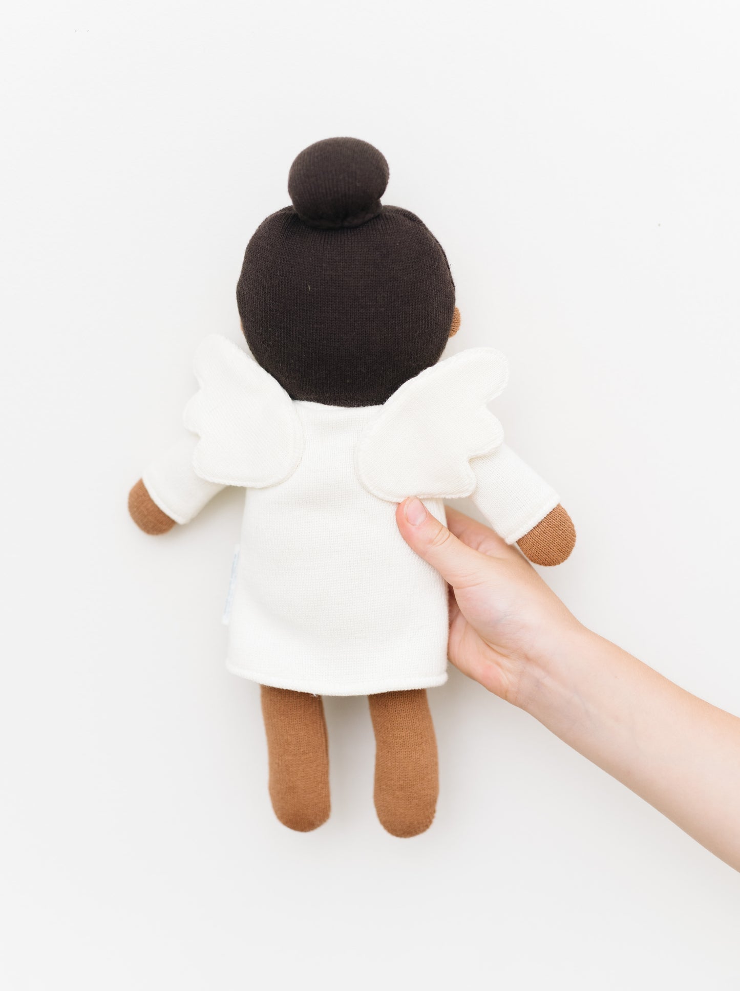 Brunette Angel - Heirloom Knitted Doll