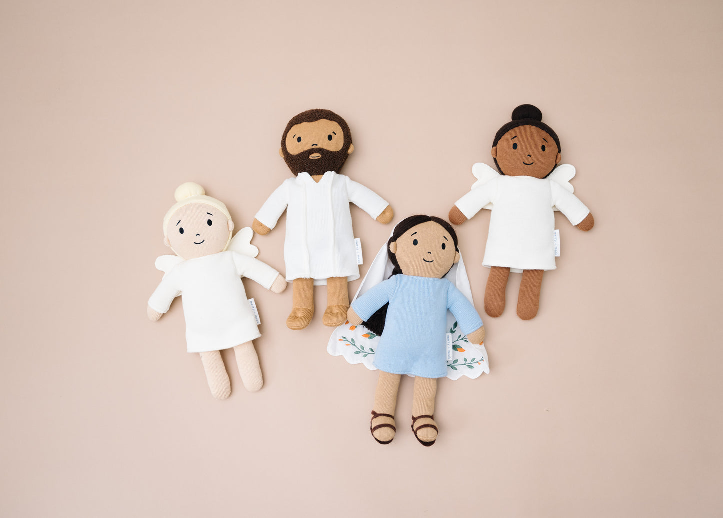 Brunette Angel - Heirloom Knitted Doll