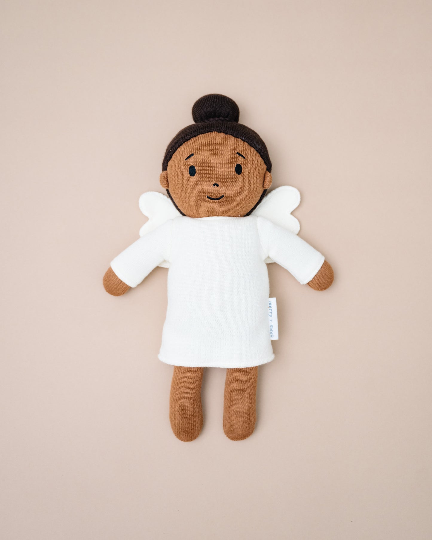 Brunette Angel - Heirloom Knitted Doll