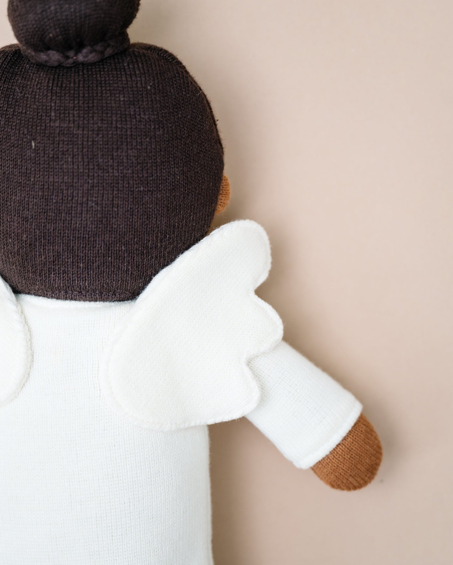 Brunette Angel - Heirloom Knitted Doll