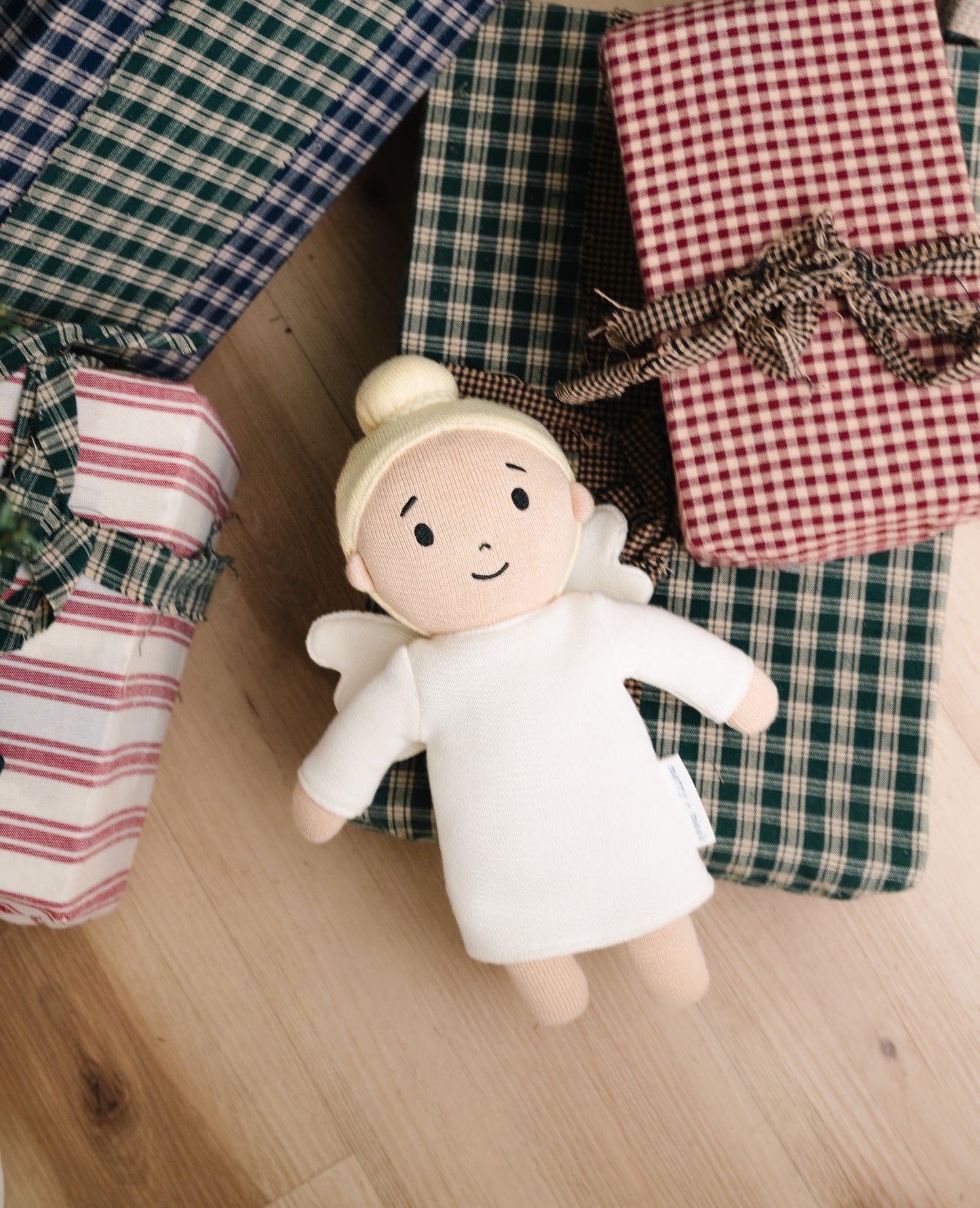 Blonde Angel - Heirloom Knitted Doll