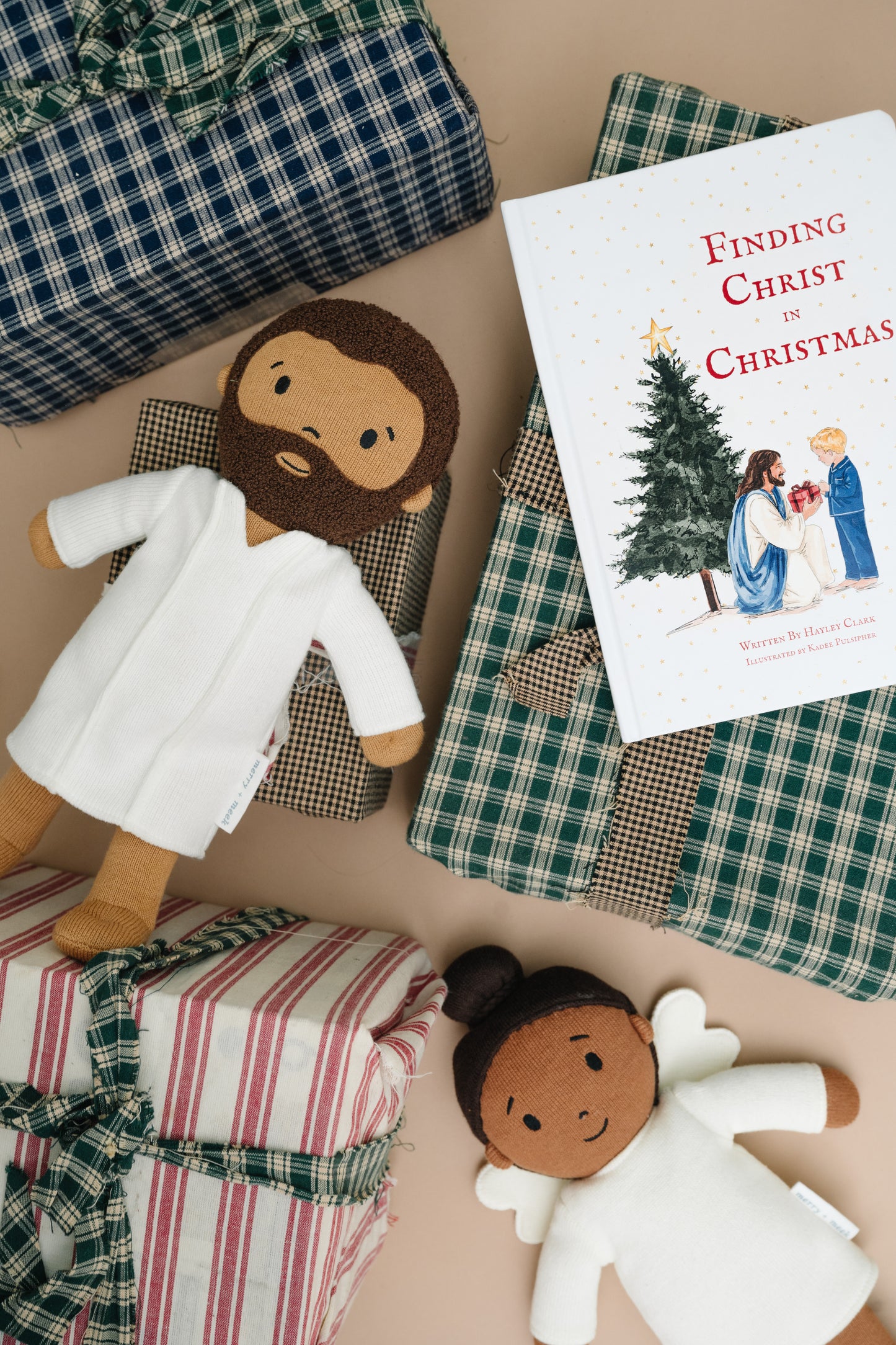 Brunette Angel - Heirloom Knitted Doll