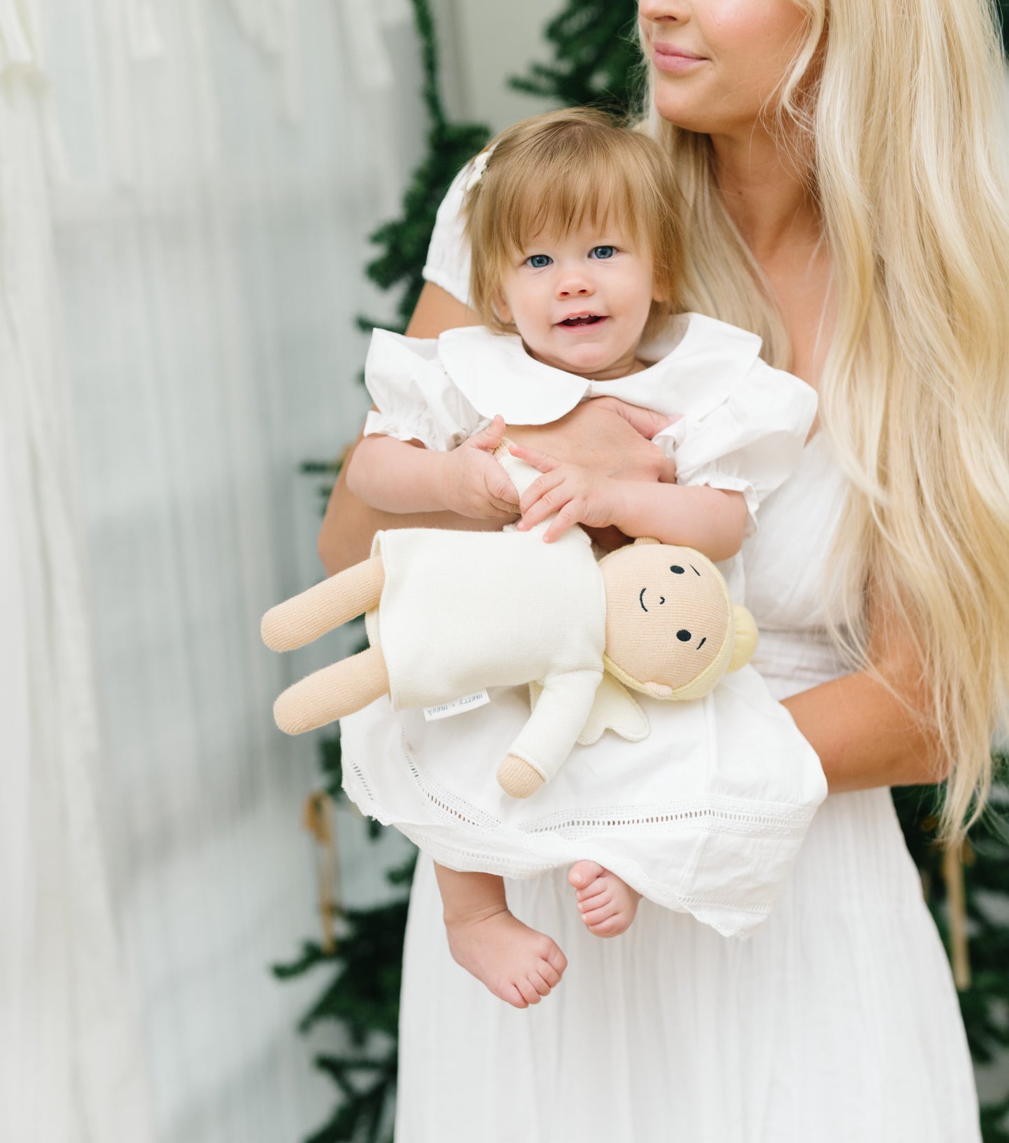 Blonde Angel - Heirloom Knitted Doll
