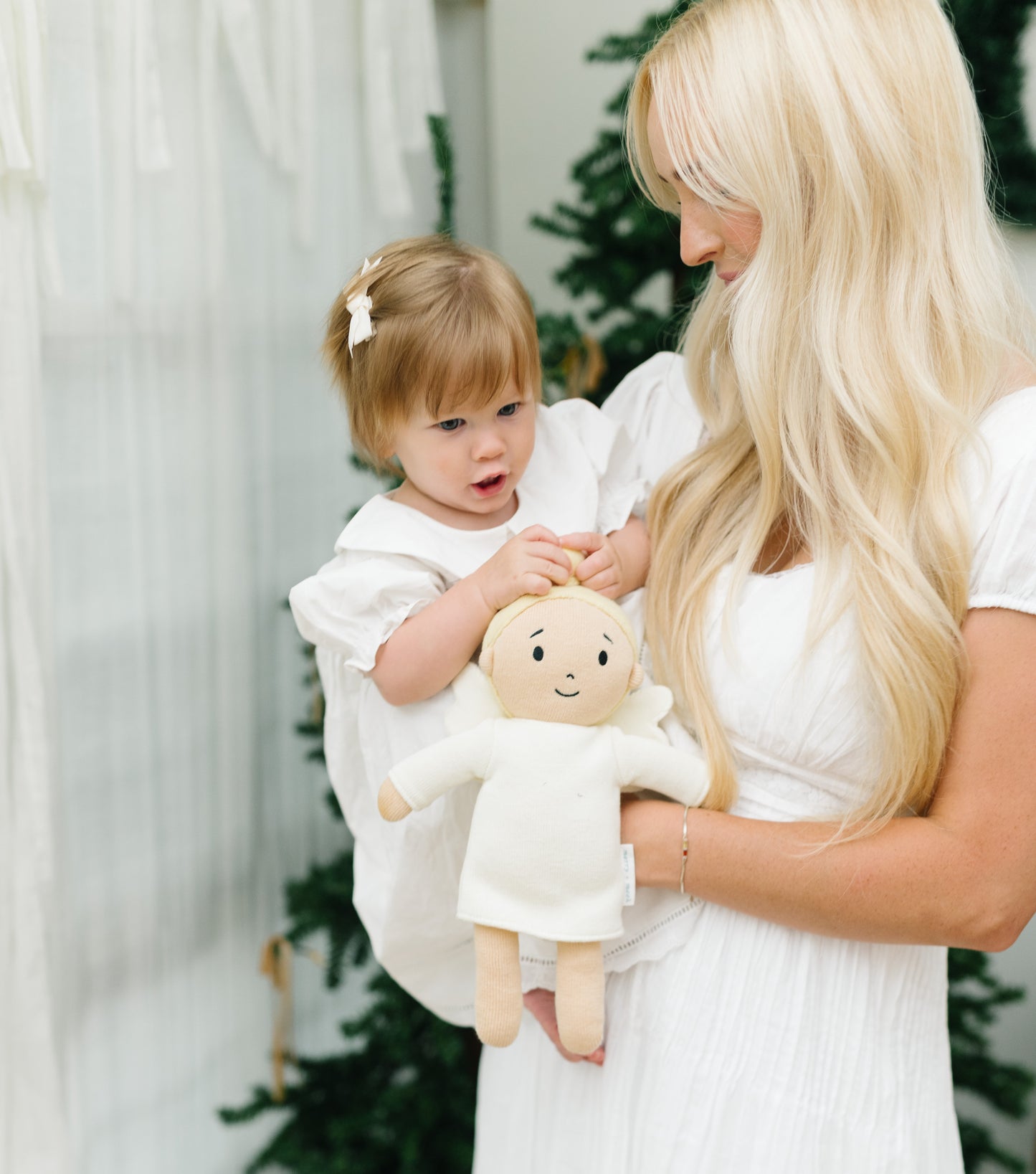 Blonde Angel - Heirloom Knitted Doll