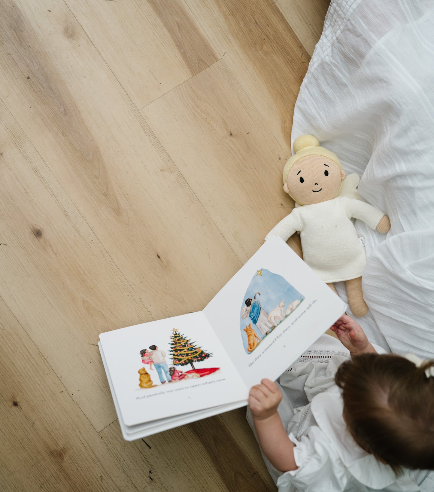 Blonde Angel - Heirloom Knitted Doll