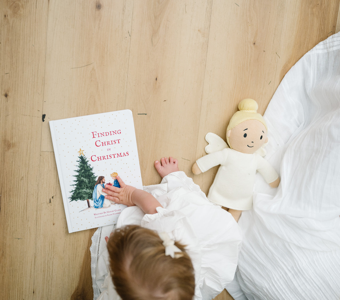 Blonde Angel - Heirloom Knitted Doll