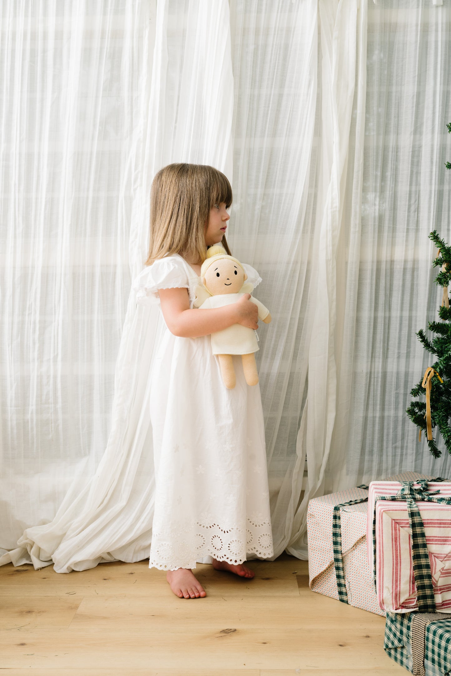 Blonde Angel - Heirloom Knitted Doll